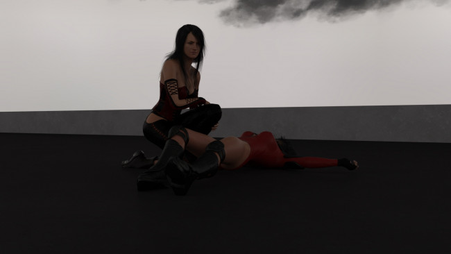 Обои картинки фото 3д графика, люди , people, девушка, фон, взгляд