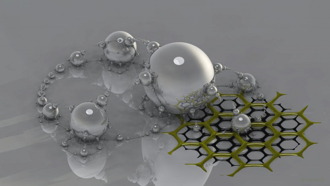 Обои картинки фото 3д графика, шары , balls, pong, interloper, обьекты, компьютерная, графика, серый, фон, шары