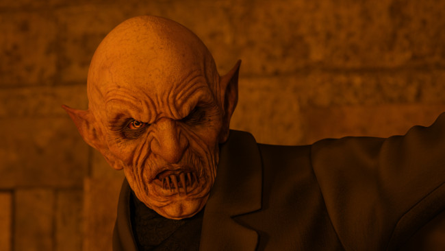 Обои картинки фото 3д графика, существа , creatures, лицо, уши