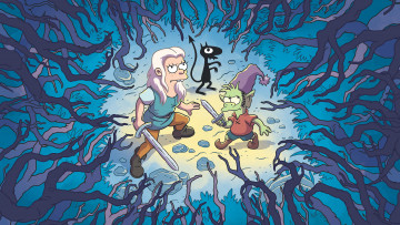 Картинка мультфильмы disenchantment разочарование luci elfo bean