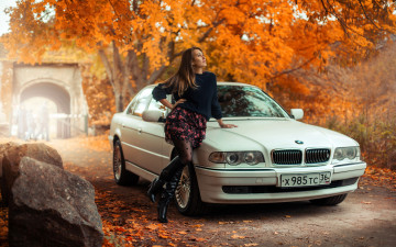 Картинка автомобили -авто+с+девушками bmw e38 mila