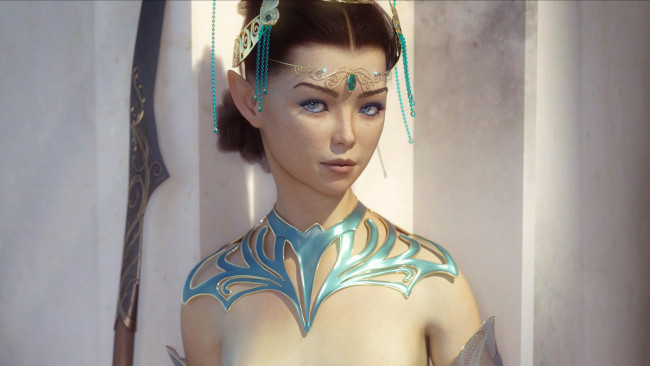 Обои картинки фото 3д графика, эльфы , elves, эльфийка