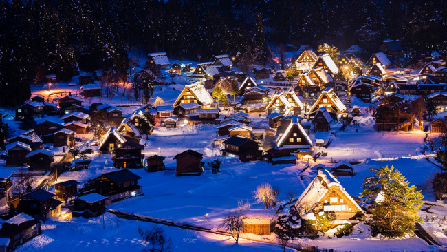 Обои картинки фото города, - пейзажи, япония, гокаяма