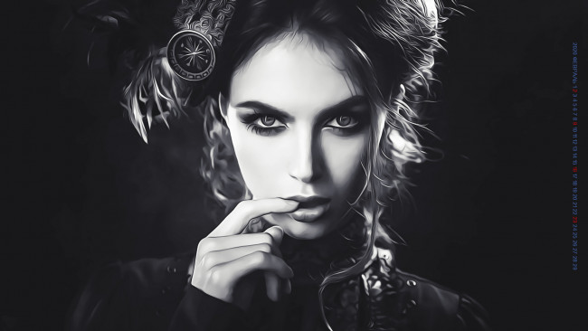 Обои картинки фото календари, компьютерный дизайн, 2020, calendar, девушка, взгляд, женщина