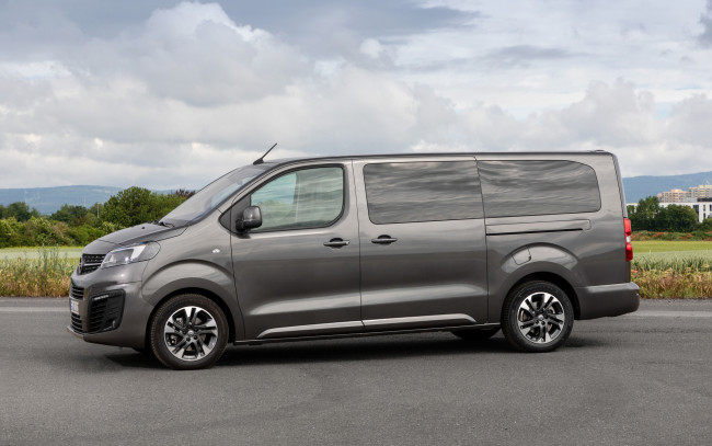 Обои картинки фото 2020 opel zafira, автомобили, opel, zafira, 2020, немецкие, минивэн, серый, новая, модель, экстерьер, вид, сбоку, life, large