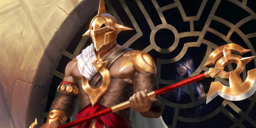 Картинка видео+игры league+of+legends +legends+of+runeterra воин алебарда окно ashe