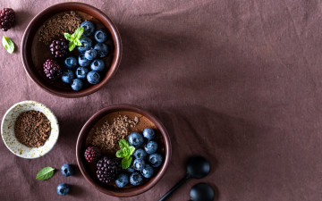 Картинка еда мороженое +десерты мята десерт черника малина шоколад