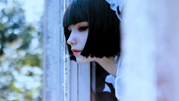 Картинка девушки tenletters образ косплей лицо окно