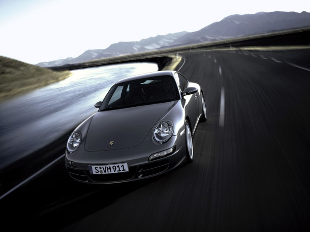 Обои картинки фото porsche, type, 997, 911, carrera, 2005, автомобили, s