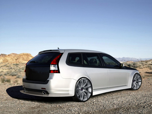 Обои картинки фото saab, автомобили, виртуальный, тюнинг