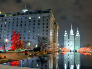 Картинка mormon temple salt lake city utah города здания дома