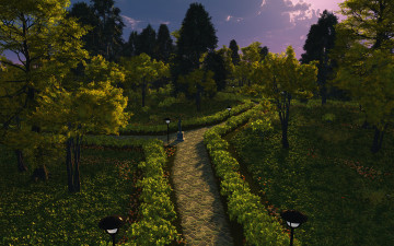 Картинка 3д графика nature landscape природа