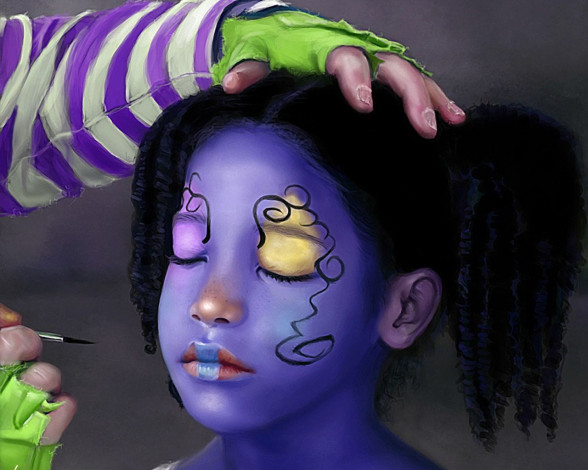 Обои картинки фото рисованные, дети