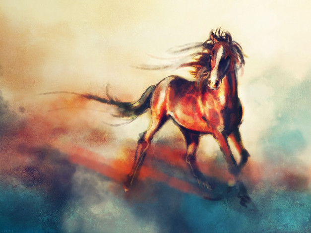 Обои картинки фото рисованные, животные