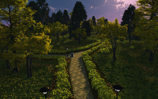 Обои картинки фото 3д, графика, nature, landscape, природа