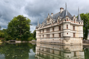 Картинка chateau azay le rudeau города замки луары франция