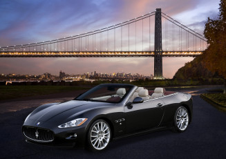 Картинка 2009 maserati grancabrio автомобили