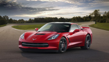 Картинка 2014 chevrolet corvette c7 stingray автомобили
