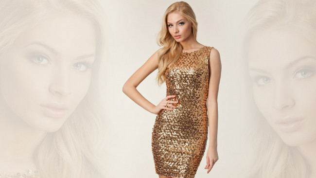 Обои картинки фото Алена Шишкова, девушки, фон, взгляд, blond, girl