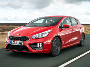 Картинка автомобили kia красный 2013 uk-spec gt ceed