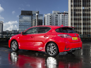 Картинка автомобили lexus ct 200h f-sport uk-spec 2014 красный