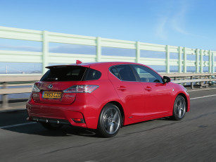 обоя автомобили, lexus, ct, 200h, f-sport, uk-spec, 2014, красный