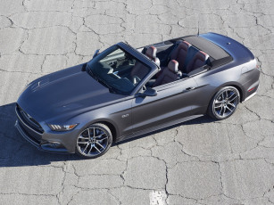 обоя автомобили, mustang, gt, convertible, 2014