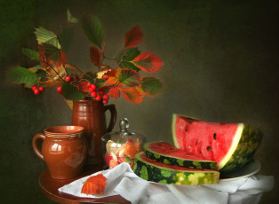 Картинка еда арбуз букет