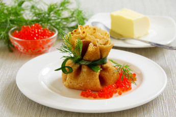 обоя еда, блины,  оладьи, икра