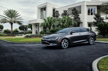 Картинка 2014+chrysler+200 автомобили chrysler серый стоянка дом