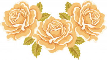 Картинка векторная+графика розы