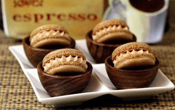 Картинка еда -+макаруны сладкое макарун macaron шоколадные