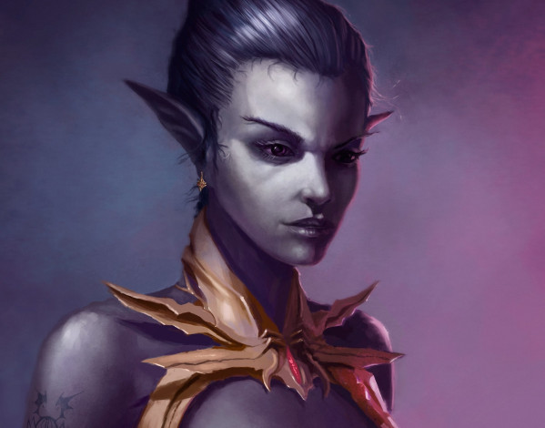 Обои картинки фото видео игры, outlast, девушка, тату, серига, украшение, эльфийка