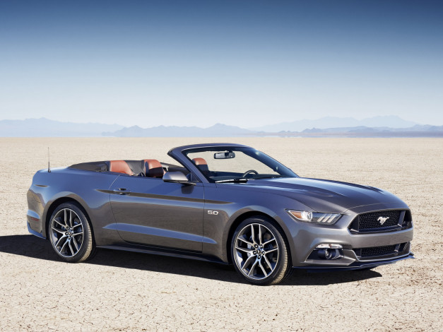 Обои картинки фото автомобили, mustang, gt, convertible, 2014