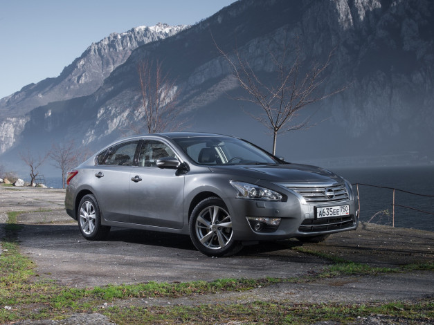 Обои картинки фото автомобили, nissan, datsun, l33, teana, темный, 2014