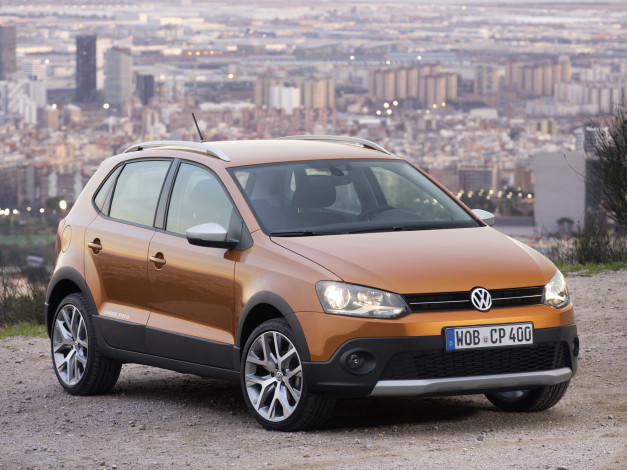 Обои картинки фото автомобили, volkswagen, crosspolo, typ, 6r, 2014