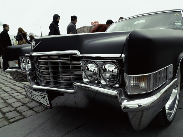 Обои картинки фото автомобили, выставки и уличные фото, cadillac, черный