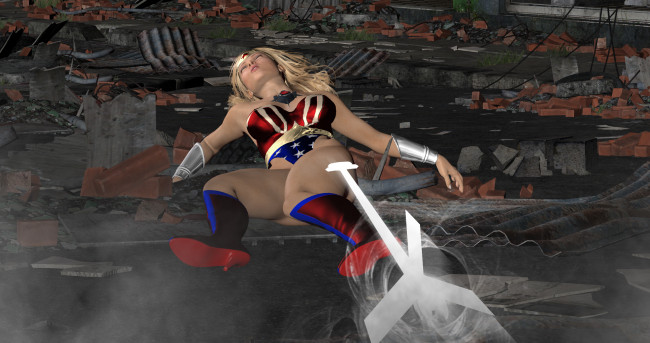 Обои картинки фото 3д графика, fantasy , фантазия, стрела, супермен