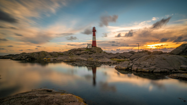 Обои картинки фото природа, маяки, маяк, океан, побережьье