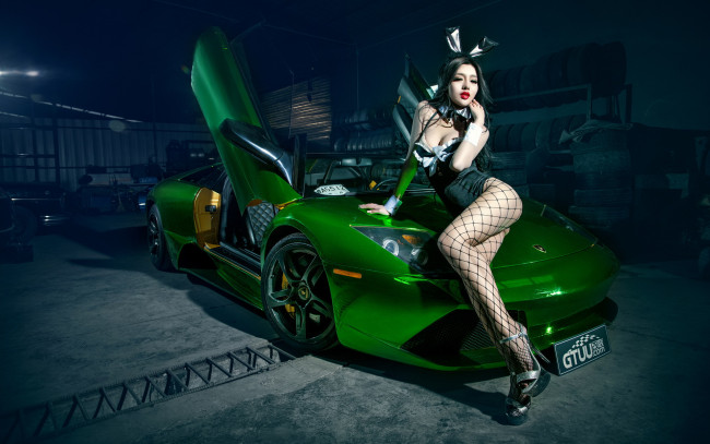 Обои картинки фото автомобили, авто с девушками, азиатка, автомобиль, девушка