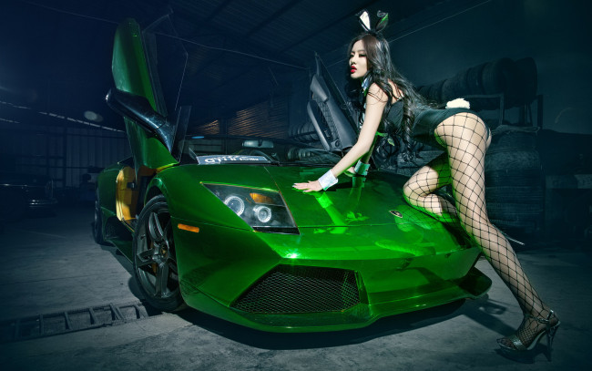 Обои картинки фото автомобили, авто с девушками, девушка, автомобиль, азиатка