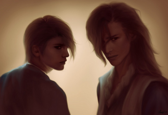 Обои картинки фото аниме, bleach, арт, блич, парни