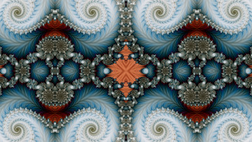 Картинка 3д+графика фракталы+ fractal цвета фон узор