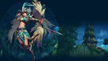 Картинка видео+игры ~~~другое~~~ игра боевой дух три стрела арт лук лучница девушка