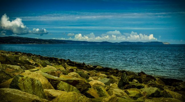 Обои картинки фото природа, побережье, облака, небо, берег, море