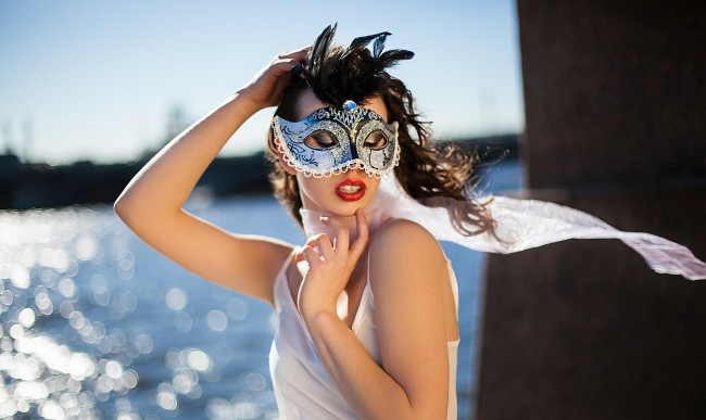 Обои картинки фото разное, маски,  карнавальные костюмы, шарф, маска