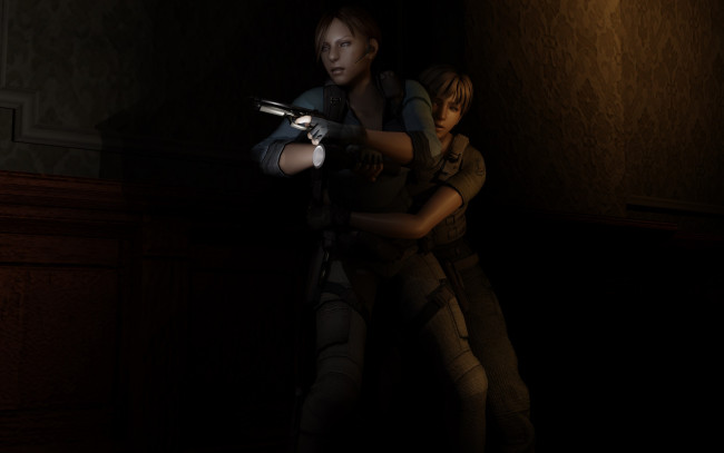 Обои картинки фото 3д графика, фантазия , fantasy, фон, оружие, взгляд, девушка, мальчик