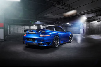 Картинка автомобили porsche techart 911 cabriolet turbo