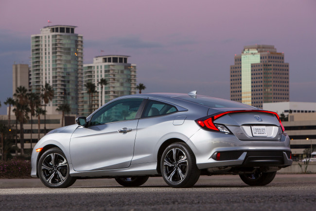 Обои картинки фото автомобили, honda, 2016г, coupe, civic