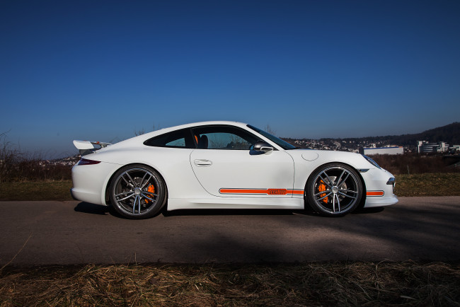 Обои картинки фото автомобили, porsche, techart, coupe, carrera, 4, 911